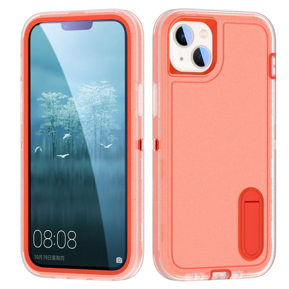 Iphone 15 Case With Kickstand Shockproof Orange 941196016928
