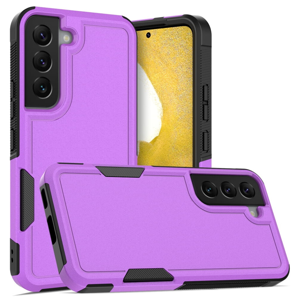 Defender Case For Samsung Galaxy S22 5G 6.1" Â Heavy Duty, Dustproof, Shockproof, Non-Slip, Rugged 1-In-1 Bumper Cover, Purple 9193271843986