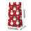 Sacolas de presente de Natal com fundo plano, 12 unidades de 12,7 x 7,6 x 22,9 2