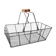 Fruit Basket Holder Wire Bowl Iron Construction Handles for Kitchen Counter Parties Restaurant