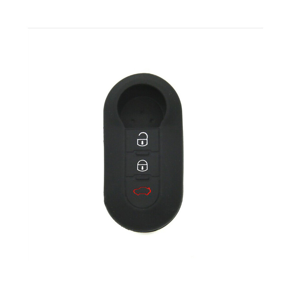 Silicone Key Cover For Fiat3button Flip Key Fob Full Protection Resists Impact Precision Manufacturing Soft Stylish And Durable Wear Resistant Dust 9049227855285