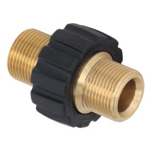 Adattatore per idropulitrice per il collegamento di tubi ad alta pressione, raccordo maschio M22 da 14 mm a connettore girevole maschio M22 da 14 mm,