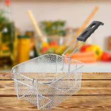 Wire Fry Basket Cooking Tool Stainless Steel for Home Users Straining 1Pcs