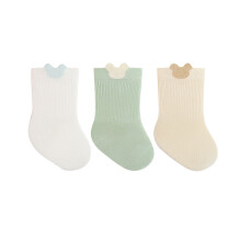 Toddler Baby Socks Ankle Comfy Cotton Socks for Girls and Boys Green 0-1 Years