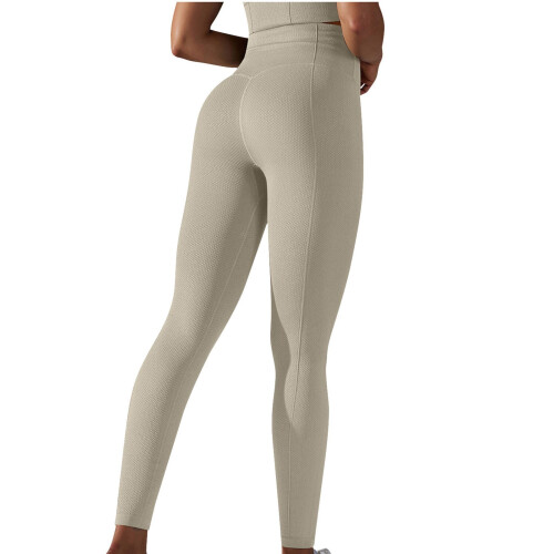 Ψηλόμεσο παντελόνι γιόγκα κολάν για γυναίκες μονόχρωμο αθλητικό παντελόνι