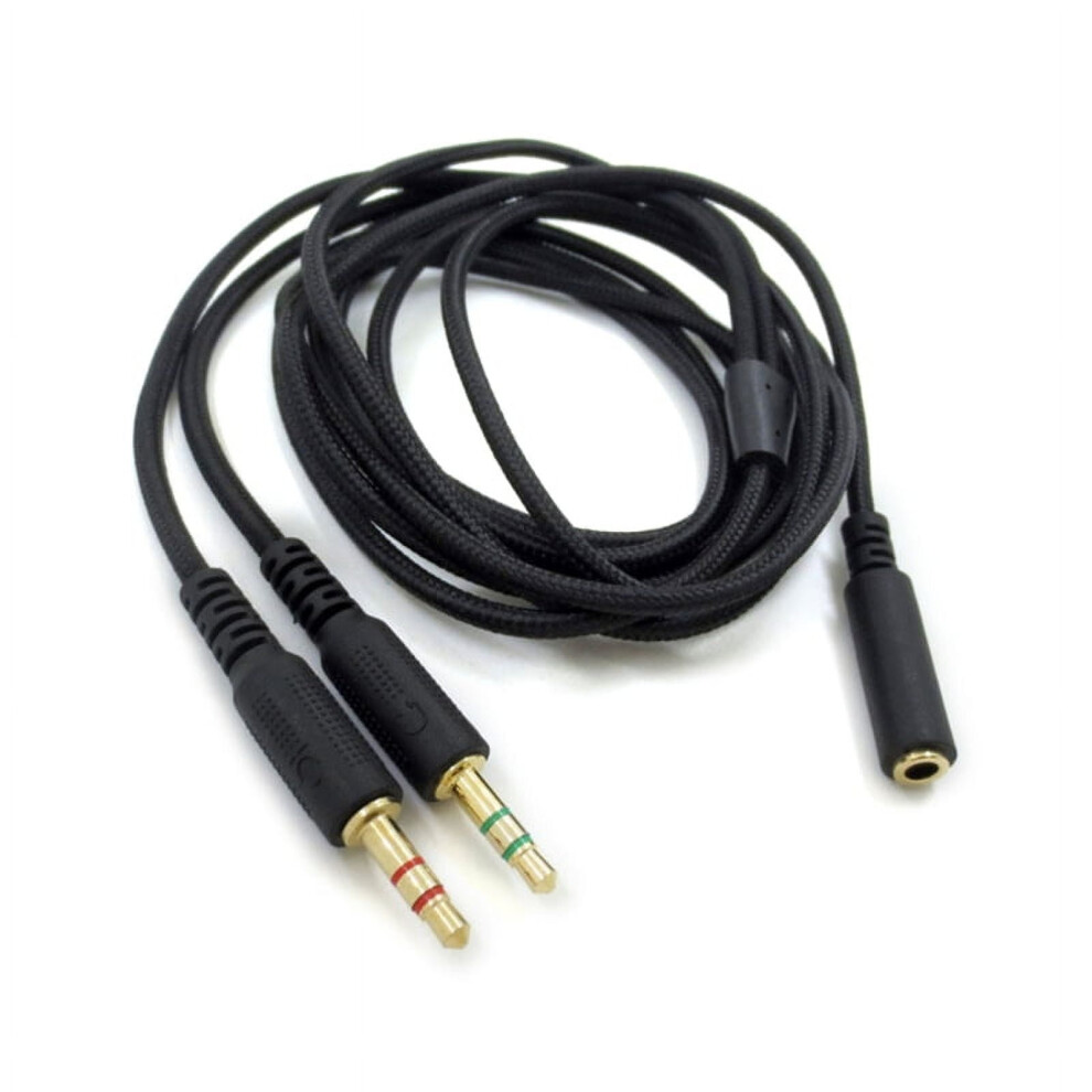Game Headset Headphone Adapter Splitter Cord For Headsets 3.5Mm Male Female Connect Extension Cable 9558633055948