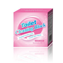 Blocs nettoyants pour toilettes bicolores parfumés à la rose (12 pièces)