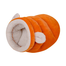 Winterslaapzak voor katten, fleece, warm en comfortabel, maat S, saffraan