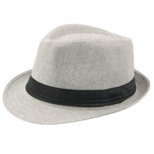 Leichter Fedora-Hut für den Sommer, strapazierfähig, farbecht, vielseitig tragbar, verstellbare Größe, stilvolles klassisches Design,