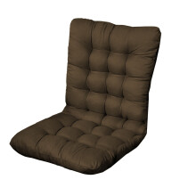 Summer Recliner Cushions for Rocking Chairs – Non-Slip, Extra Large, High-Back Linen Cushion Set (Brown)