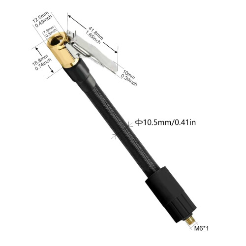 Γρήγορη σύνδεση αέρα Adapter6mm με προστασία από διαρροές, εξωτερικό σπείρωμα γενικό 2