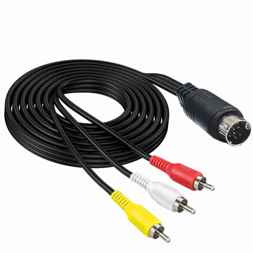 S Video To 3Rca Adapter Cable With 10Pin Din Connector High Definitions Video Cord For Stable Signal Transmission 9485826643777