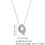Silver Bubble Letter Necklace Personalized Initial 1pc 2