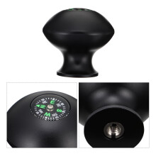 Minkissy Black Walking Stick Compass Topper for Trekking Poles - Outdoor Hiking Accessory 1 Pc