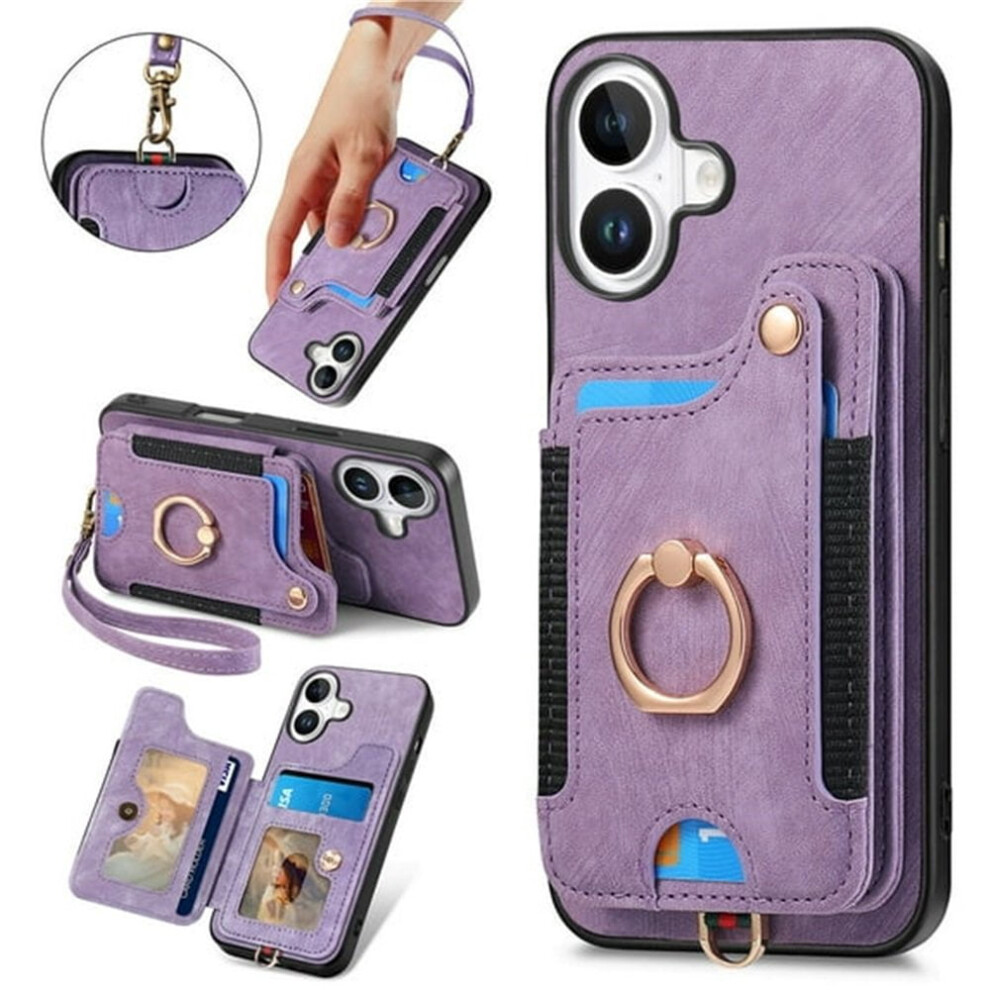 Iphone 17 Wallet Case With Rfid Blocking Purple 9152228946682