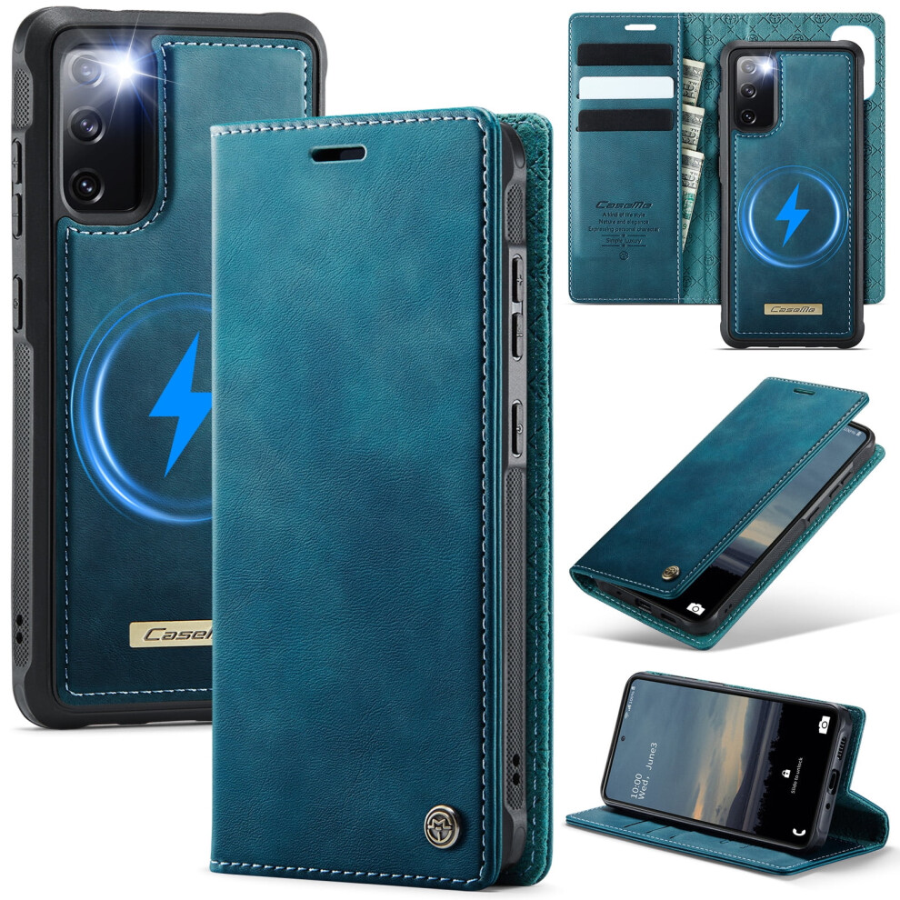 Caseme Wallet Case For Samsung Galaxy S20 Fe Blue 9165521160594