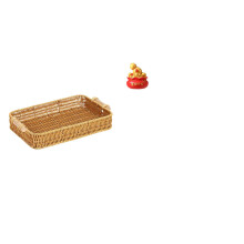 Cesta tejida, bandeja de servir, cuenco del tesoro, estatua, resina ligera para sala de estar, dormitorio, fiestas y uso.