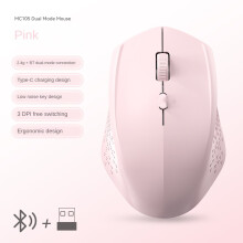 Draadloze Bluetooth 5.2-muis met dubbele modus en 1600 dpi