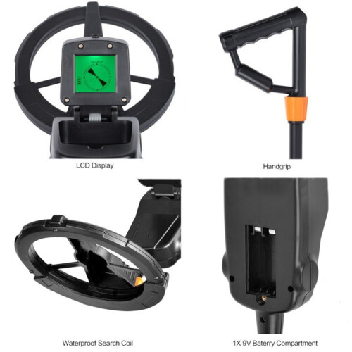 LCD Display Metal Detector with Waterproof Search Coil and High Sensitivity for 2