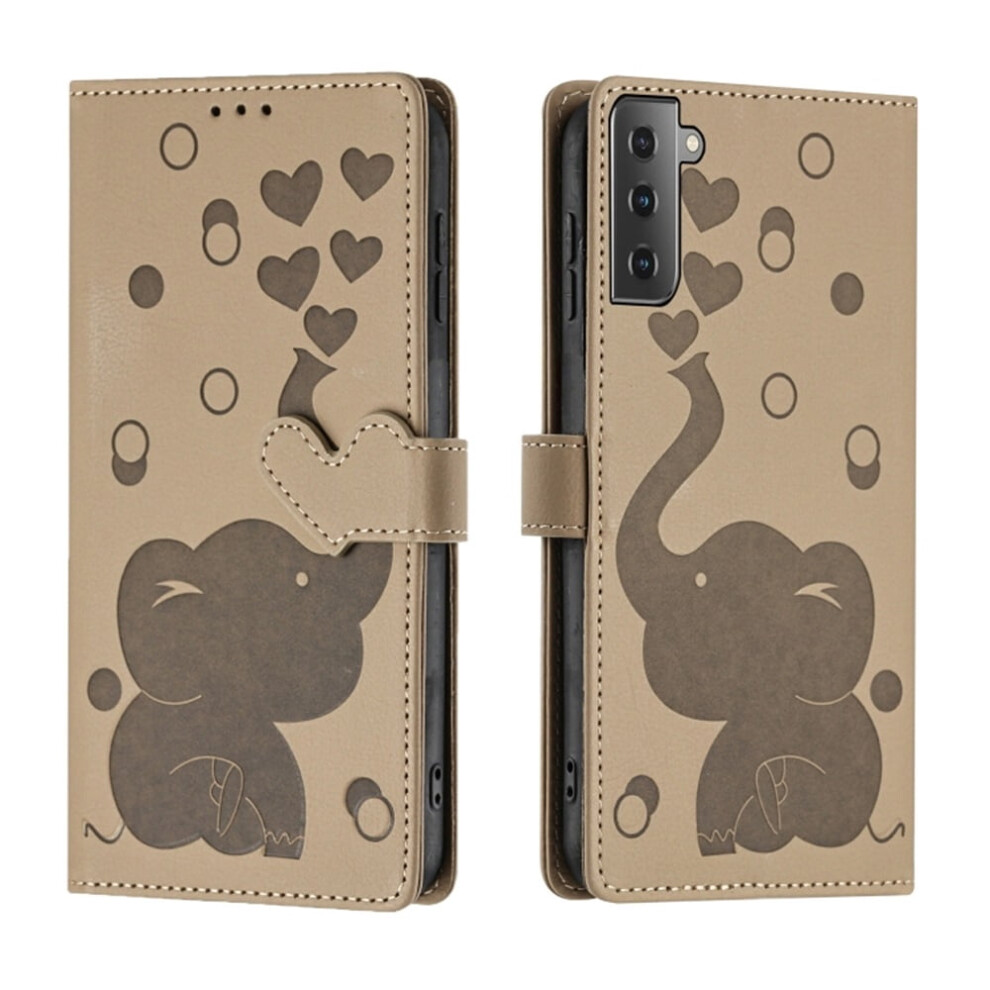 Samsung Galaxy S22 5G Pu Leather Flip Wallet Case Khaki 9152228948785