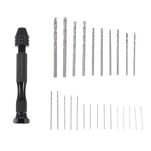Pin Vise Hand Drill Manual Work DIY Tool Press Pen Black
