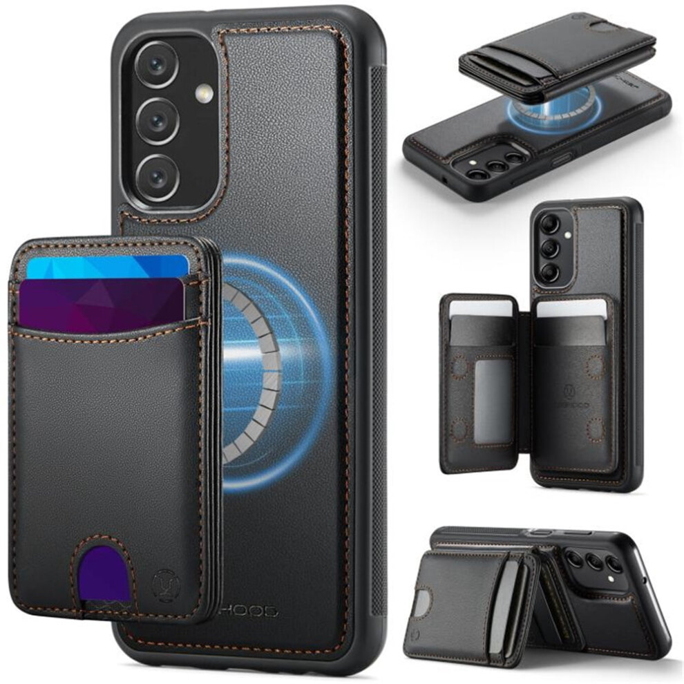 Jeehood Case For Samsung Galaxy A24 4G: Rfid-Blocking Pu Leather, Magsafe-Compatible Detachable 2-In-1 Wallet With Push Card Holder & Kickstand 9418476703768