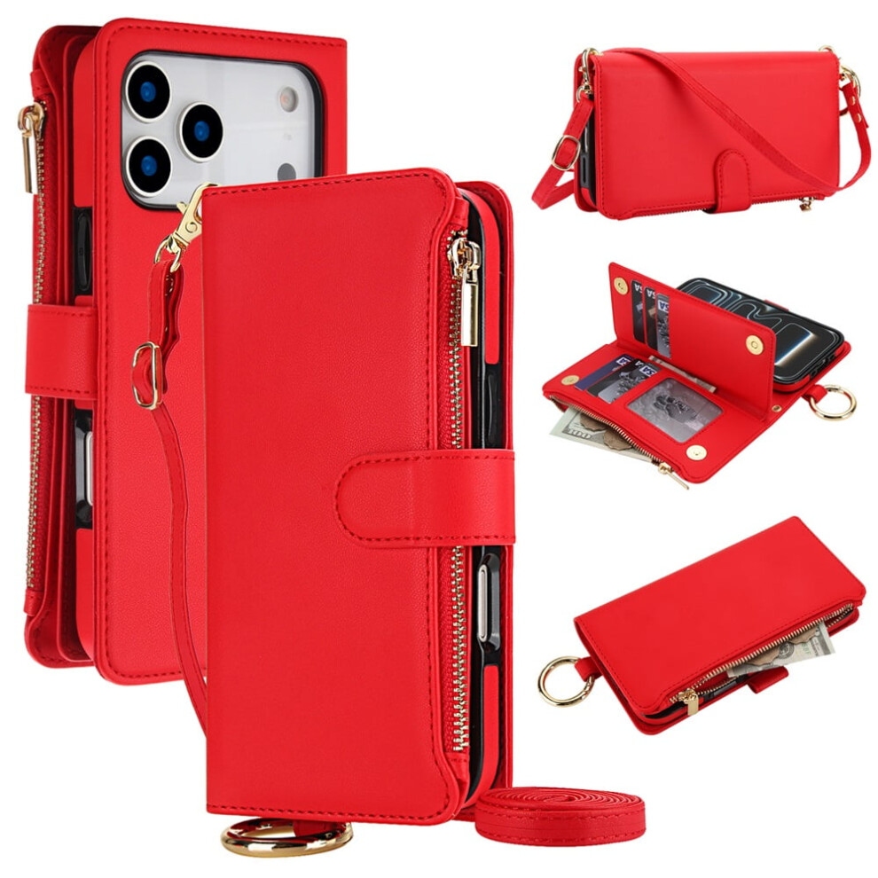 Iphone 17 Pro Magnetic Flip Wallet Case With Rfid Blocking 9130661421225