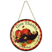 Mesmerizing Gate Signage Thanksgiving Decoration Welcome Sign Decoration Retro Wall Hanging Home Garden Decorative Durable Gate Sign