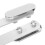 White Screen Divider Clamp for Desk with Adjustable L Shaped Partition Brackets and Secure Hold 3