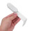 White Screen Divider Clamp for Desk with Adjustable L Shaped Partition Brackets and Secure Hold 5