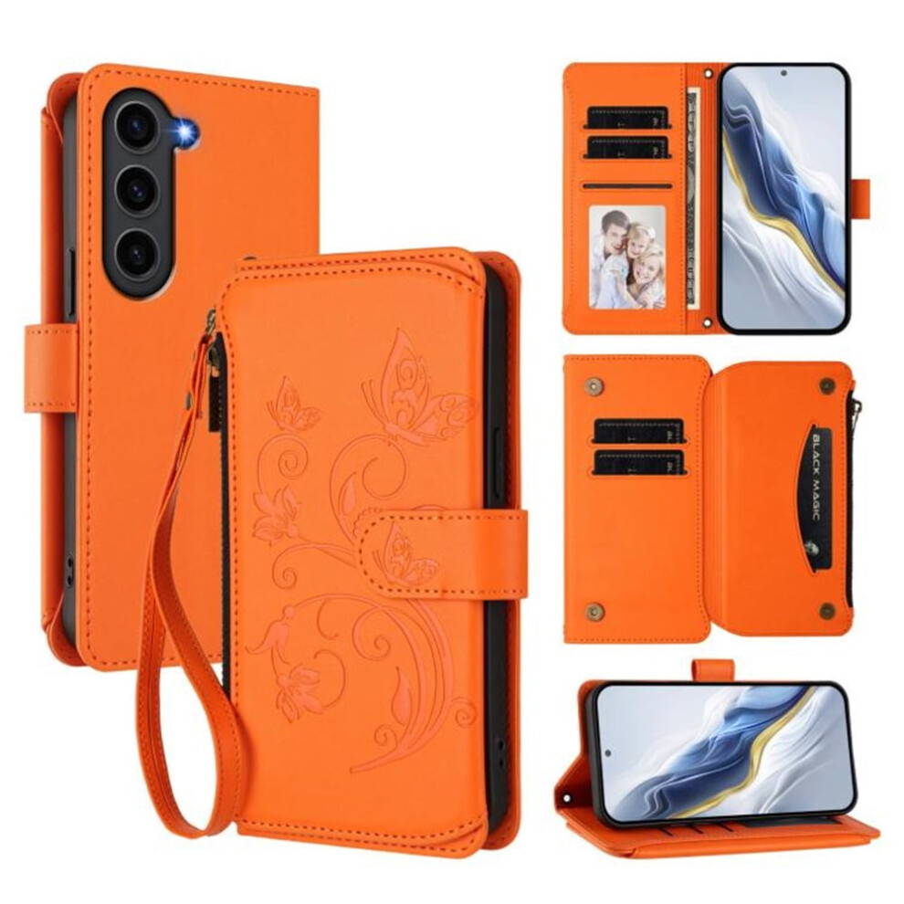 Magnetic Flip Stand Case For Samsung Galaxy S23 5G Orange 9165521160044