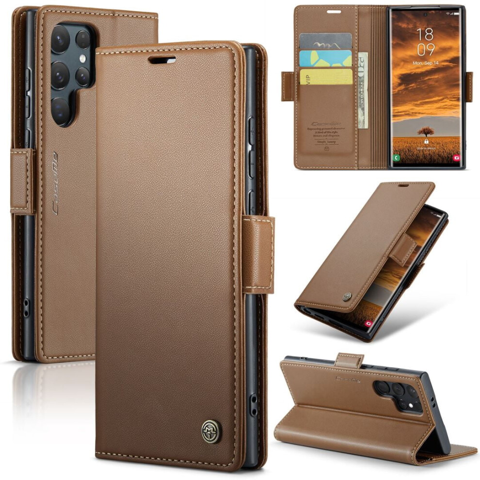 Caseme Wallet Case For Samsung Galaxy S24 Ultra Leather 9087558890353