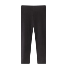 Kid Girls Candy Color Leggings Solid Color Leggings Casual Yoga Pants Tights Trousers Black 2-3 Years
