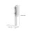 White Screen Divider Clamp for Desk with Adjustable L Shaped Partition Brackets and Secure Hold 8