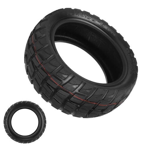 Pneu sem câmara 10X3.00-6 para uso off-road, compatível com scooters elétricas de 10 polegadas (rodas dianteira e traseira), modelos Zero10X e 1