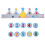 Felt Birthday Hat Set with Interchangeable Numbers, Assorted Colors Party Hat for Home Celebration 1