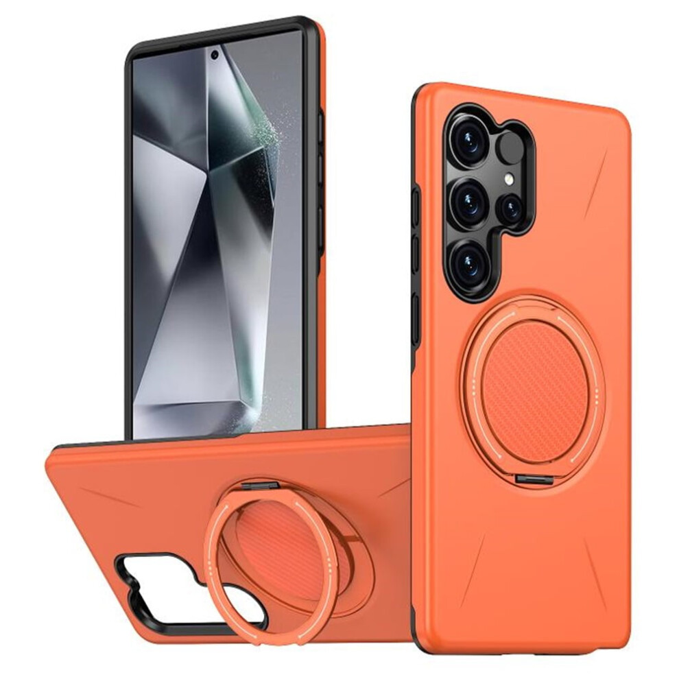 Compatible With Samsung Galaxy S24 Ultra 5G: Ultra-Slim Hybrid Tpu+Pc Case With Metal Rotatable Holder, Magsafe-Compatible, Military-Grade 9152228541627