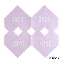 Tovaglioli di carta a forma di cuore, 32,99 x 32,99 cm, confezione da 100 pezzi.