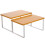 Worgeous 2 Pcs Kitchen Storage Rack Expandable Display Risers Shelves Beige 1