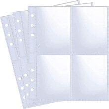 30-Pack 60-Pocket 5x7" Photocard Sleeves for 6-Ring A5 Binder, Ultra-Clear, Double-Sided, Top-Loading, Compatible with A5 Binders