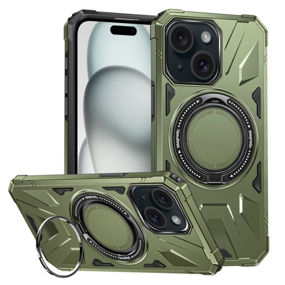 Iphone 15 Plus Case With 360 Magnetic Stand And Magsafe, 9165521165001