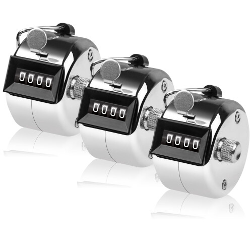 Tally Counter Metal 4-Digit Clicker