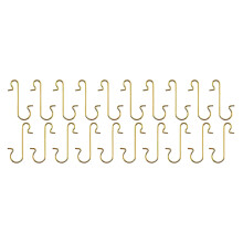 20/50 PCS Christmas Ornament Hooks - Gold, Green, and Red S Hooks Fancy Hangers for Xmas Tree Decorations, Durable Ornament Hangers Set for Holiday