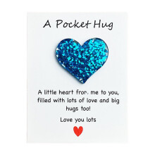 Valentine Pocket Hug Gifts,Heart Pocket Hug Token with Card for Adults Teacher Valentine Party Favors