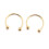 Nose Septum Ring Gold 10mm 1