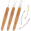 6-Pack 1.0mm Dreadlock Crochet Hooks with Interlocking Tool – Durable, Compatible with Real Dread Locs 2