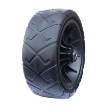 8 Inches All-Terrain Wheels For Utility Wagon Camping Carts Pu Replacement Utility Wheel For Camping Cart 8\" For Shopp Cart Part