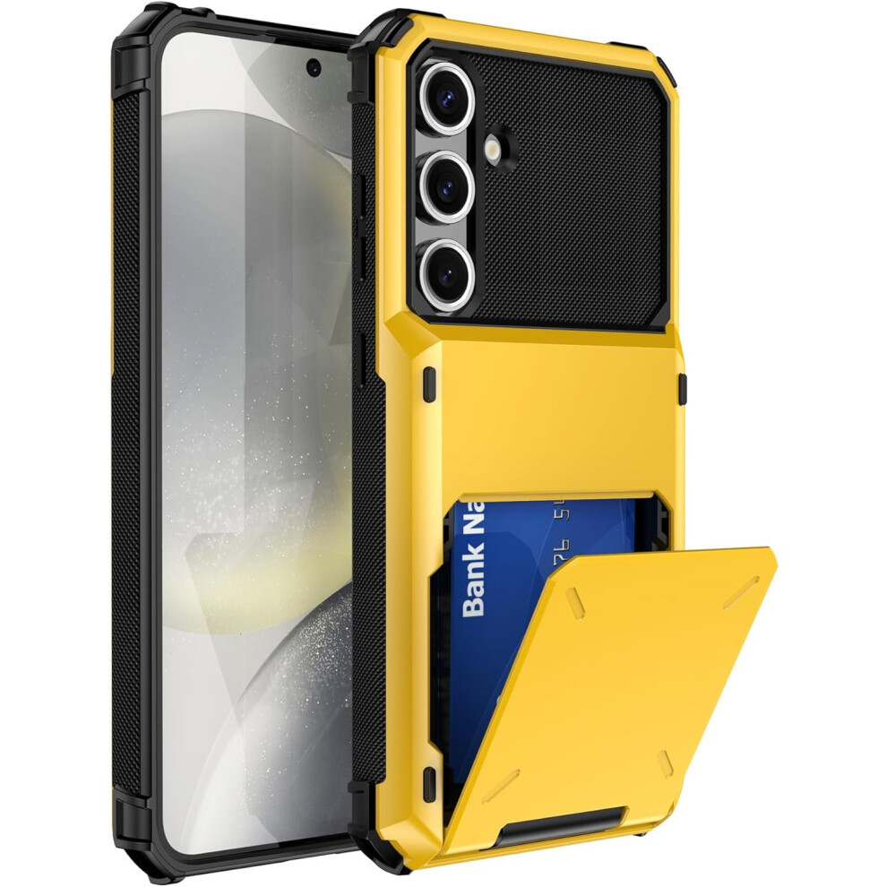 Galaxy S22 Flip Cover Wallet Case With Hidden Card Slot, Dual-Layer Shockproof Protection Â Compatible With Samsung Galaxy S22 5G (6.1", 2022, 9170372150946
