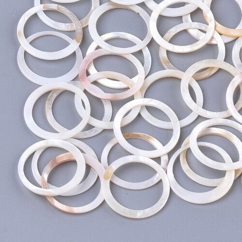Freshwater Shell Linking Ring 25x1mm