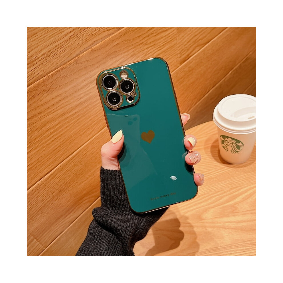 Soft Love Heart Electroplated Silicone Case For Iphone 937196963713